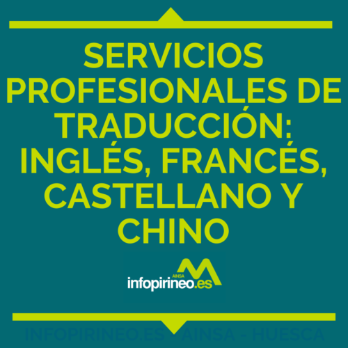 Traducción profesional, Servicios de traducción Castellano, Traducción Inglés de calidad, Expertos en traducción Francés, Traducción Chino especializada, Traducción para negocios, Traducción técnica precisa, Traducción legal certificada, Servicios de traducción médica, Traducción de páginas web, Traducción confidencial, Revisión y corrección de textos, Traducción asistida por computadora, Soluciones de traducción personalizadas, Traducción con entrega puntual, Tarifas de traducción competitivas, Traducción con satisfacción garantizada, Traductores nativos profesionales, Traducción multilingüe, Agencia de traducción InfoPirineo.